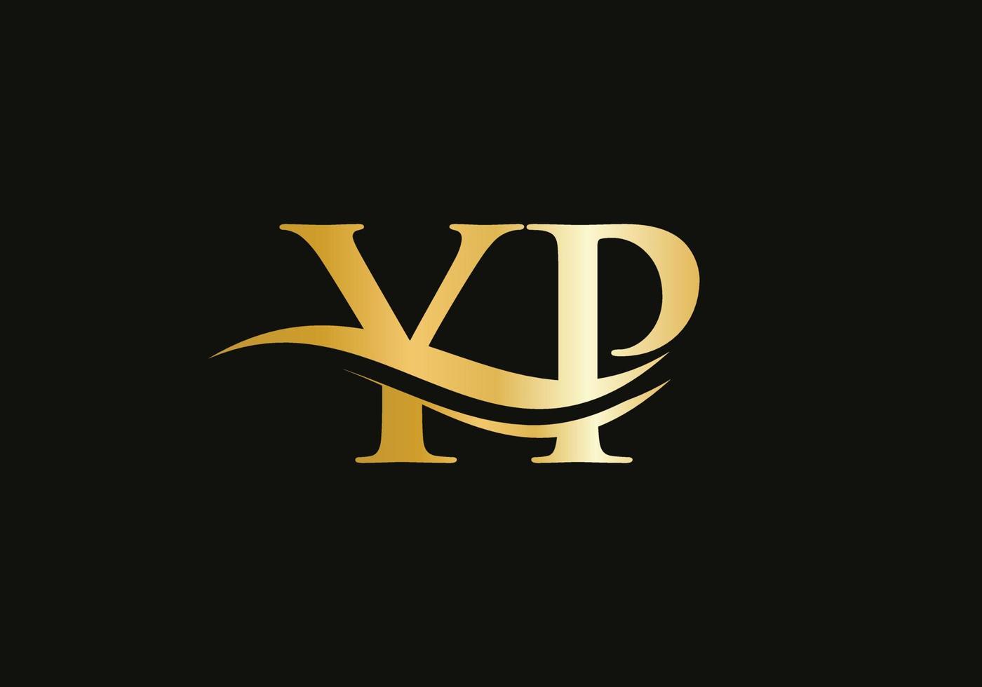 Elegant and stylish YP logo design for your company. YP letter logo. YP Logo for luxury branding. vector