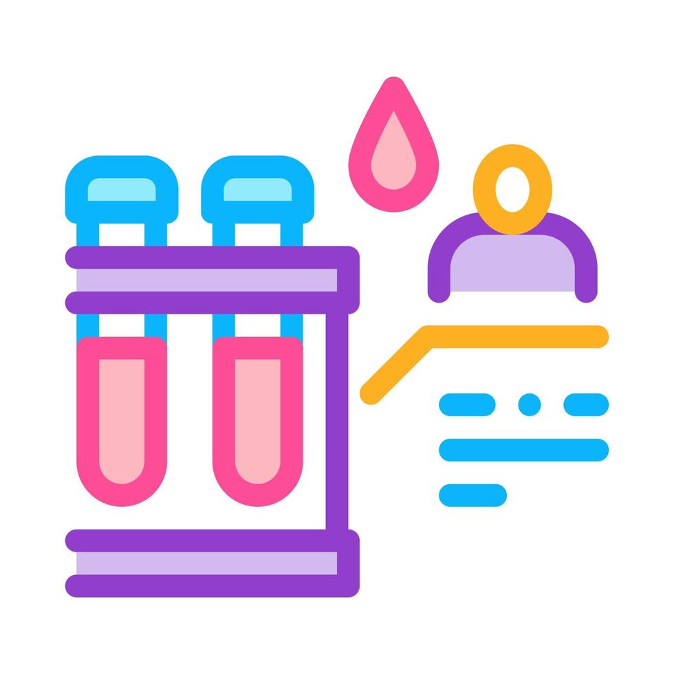 blood test color icon vector illustration