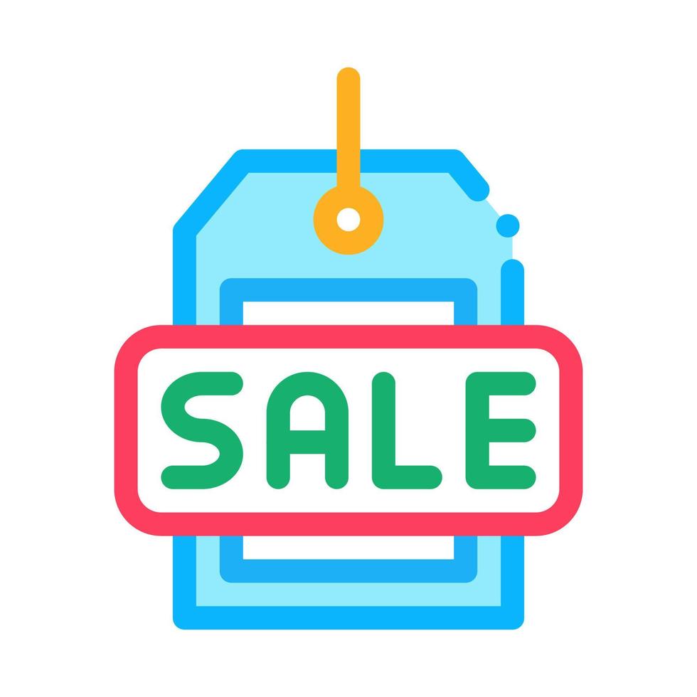 label sale color icon vector illustration