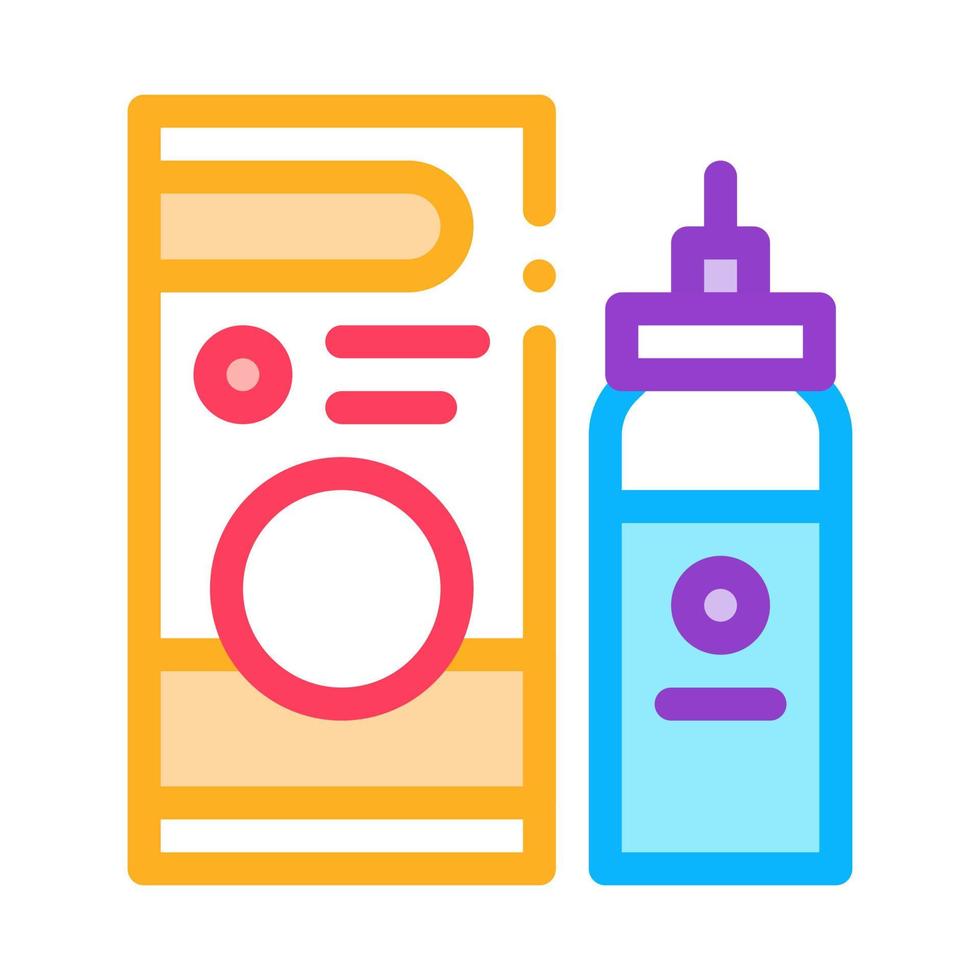 medicaments asthma treatment color icon vector illustration