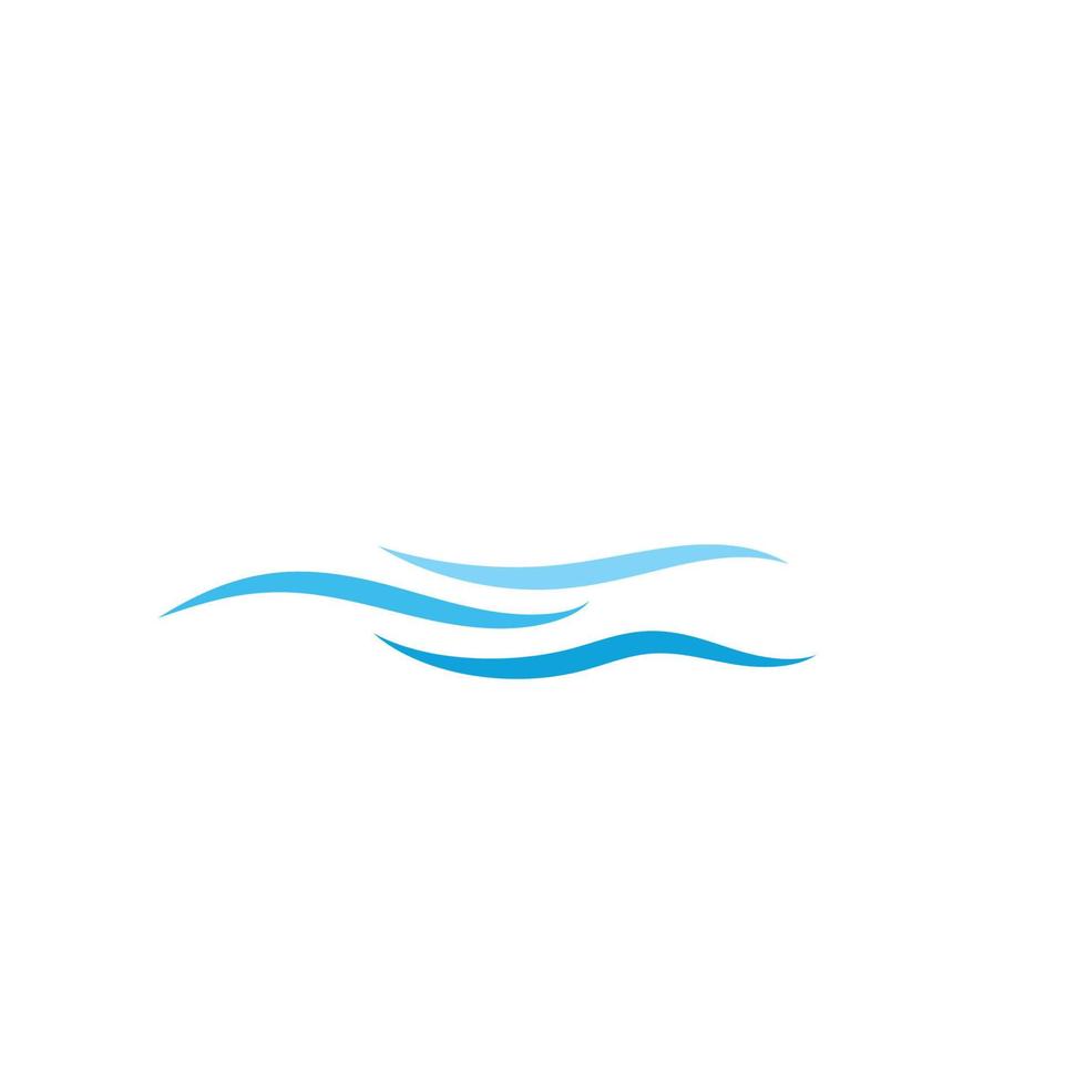 Water wave icon vector