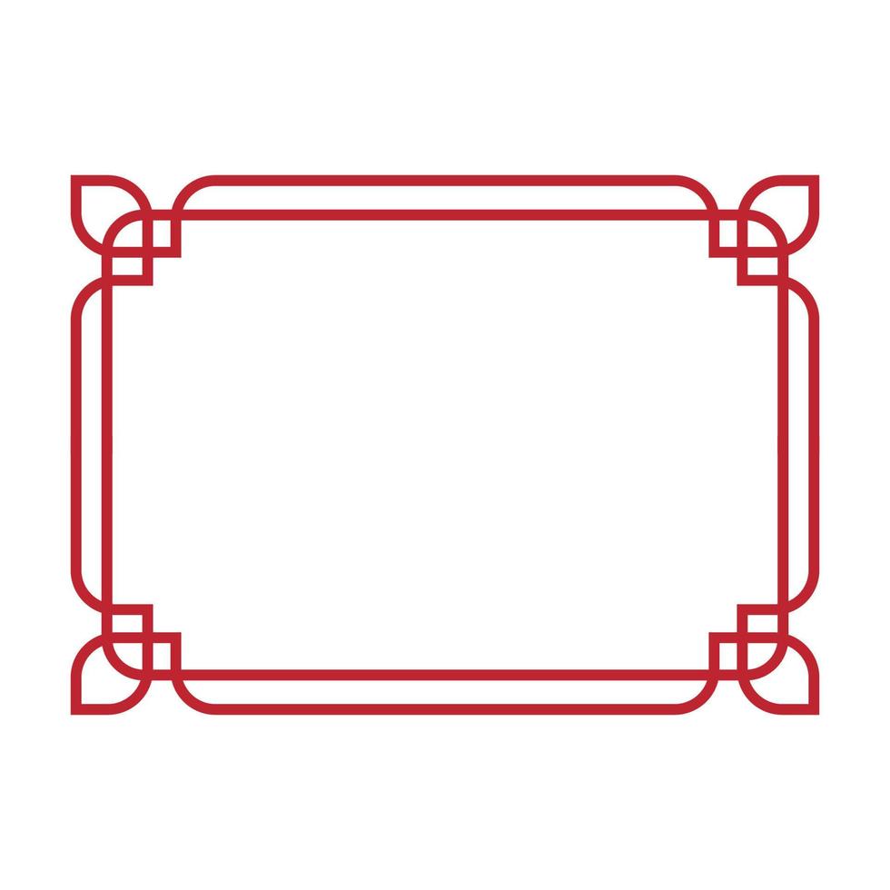 Chinese border design vector