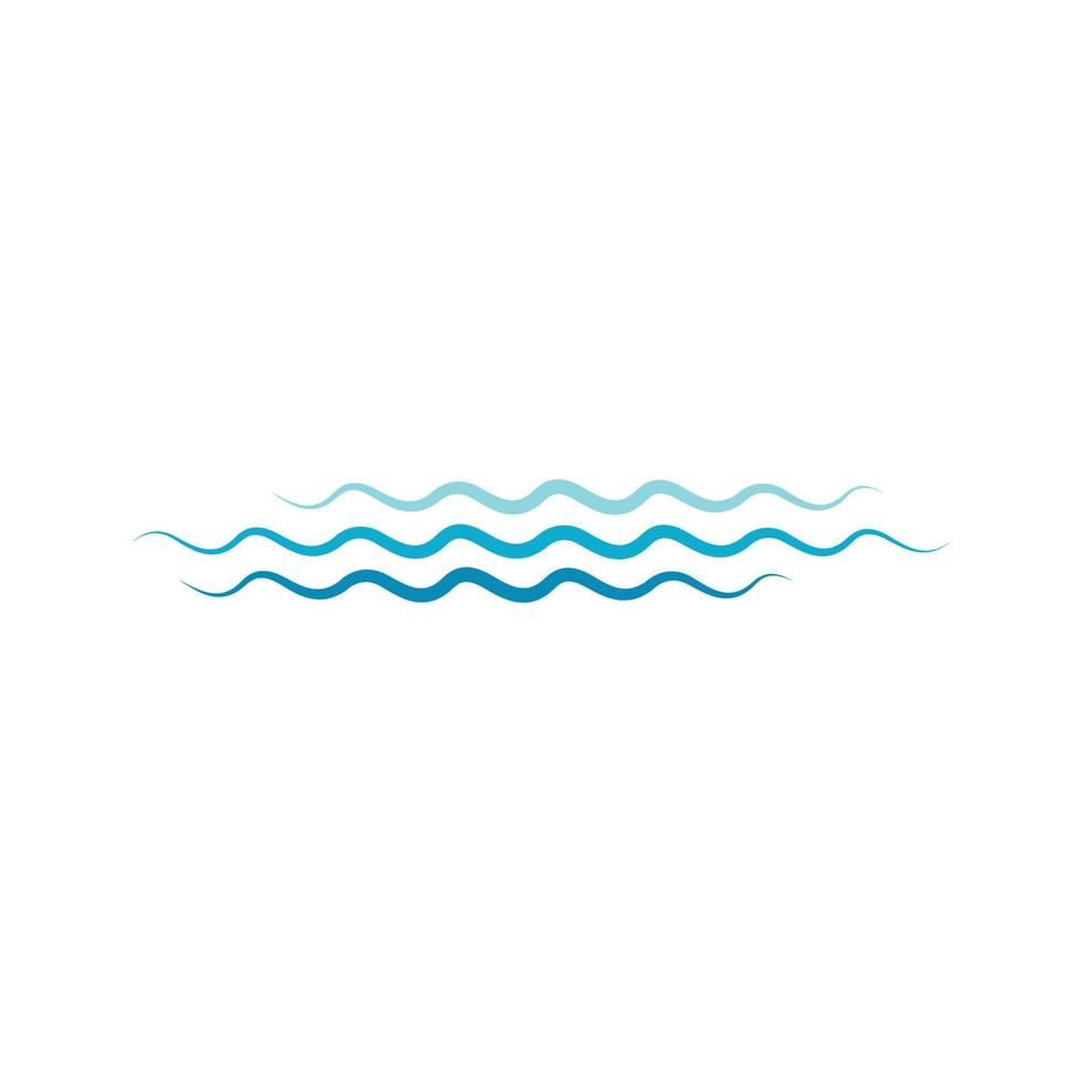 Water wave icon vector