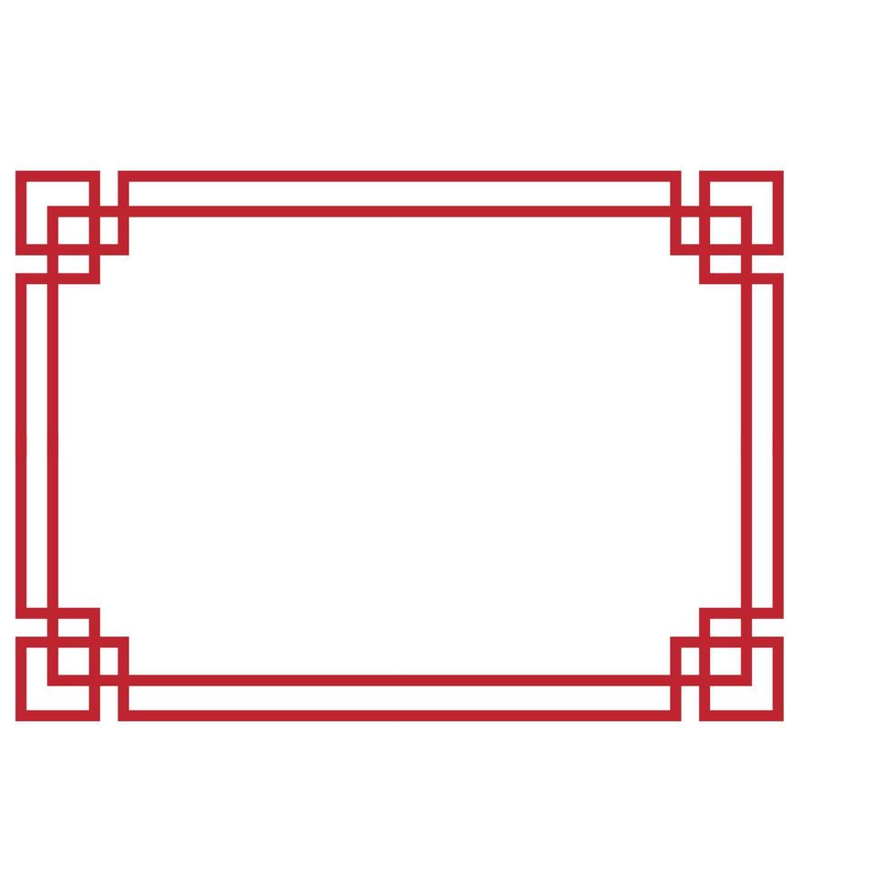 Chinese border design vector