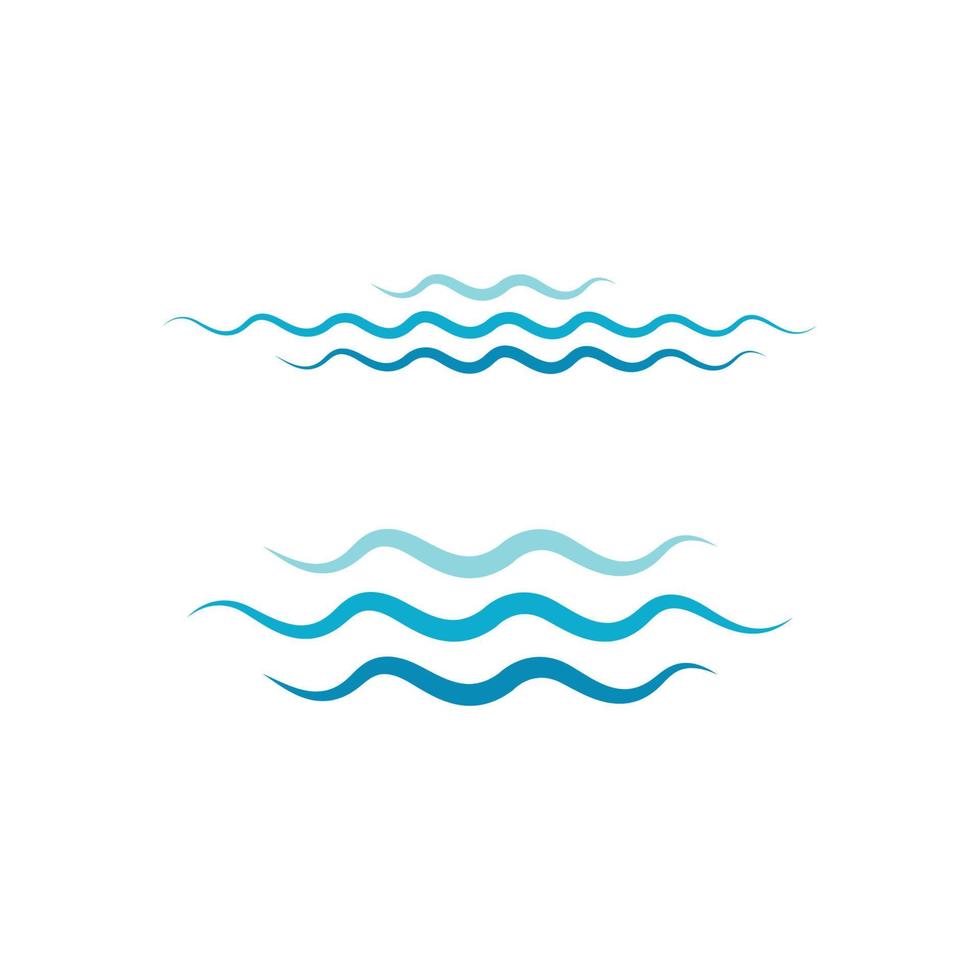 vector de icono de onda de agua