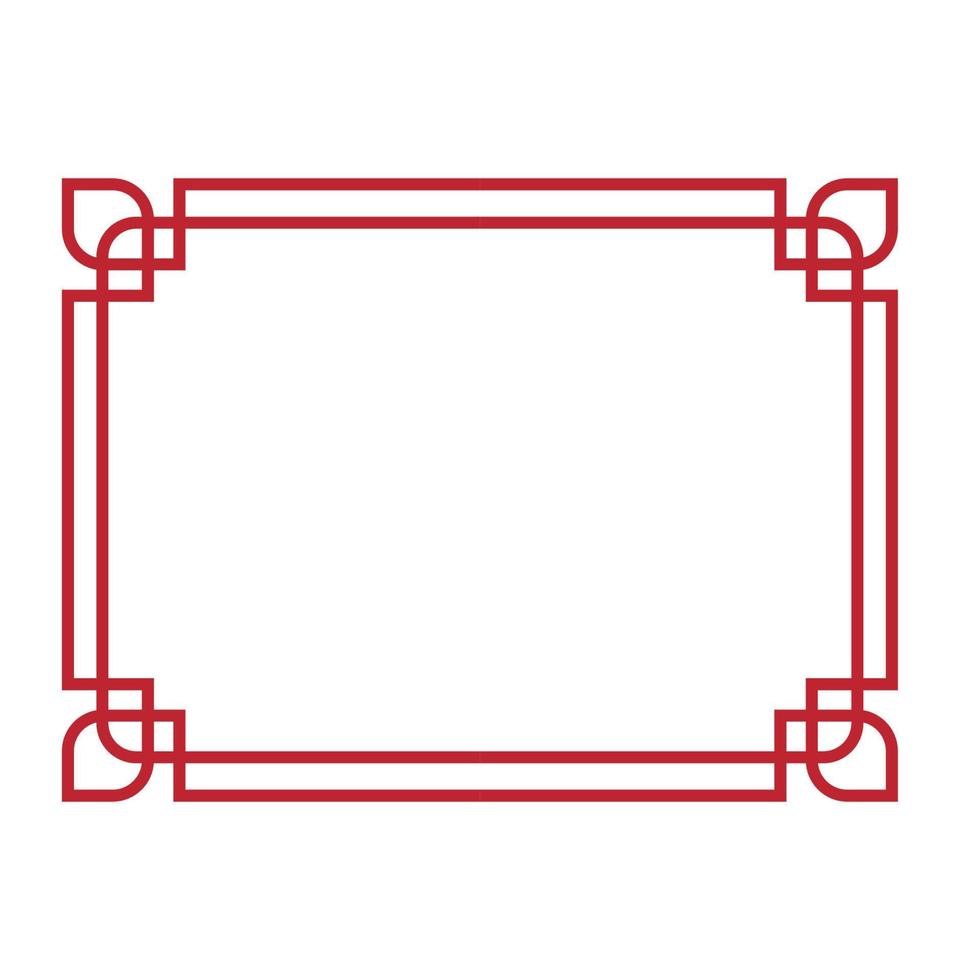Chinese border design vector
