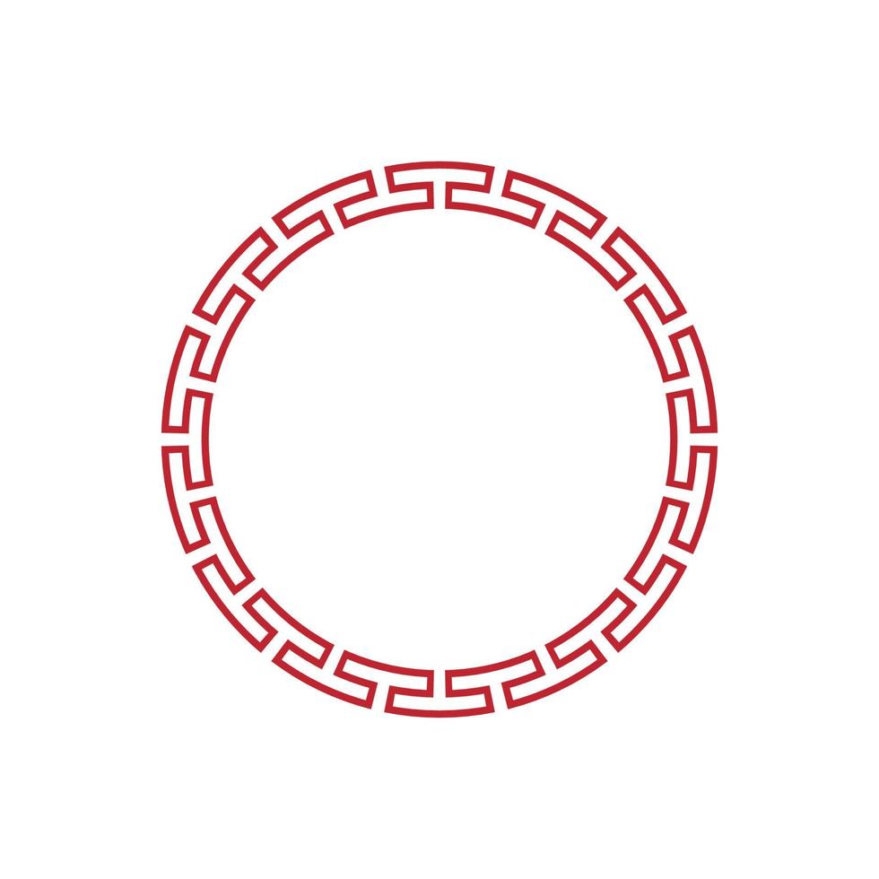 Chinese border design vector