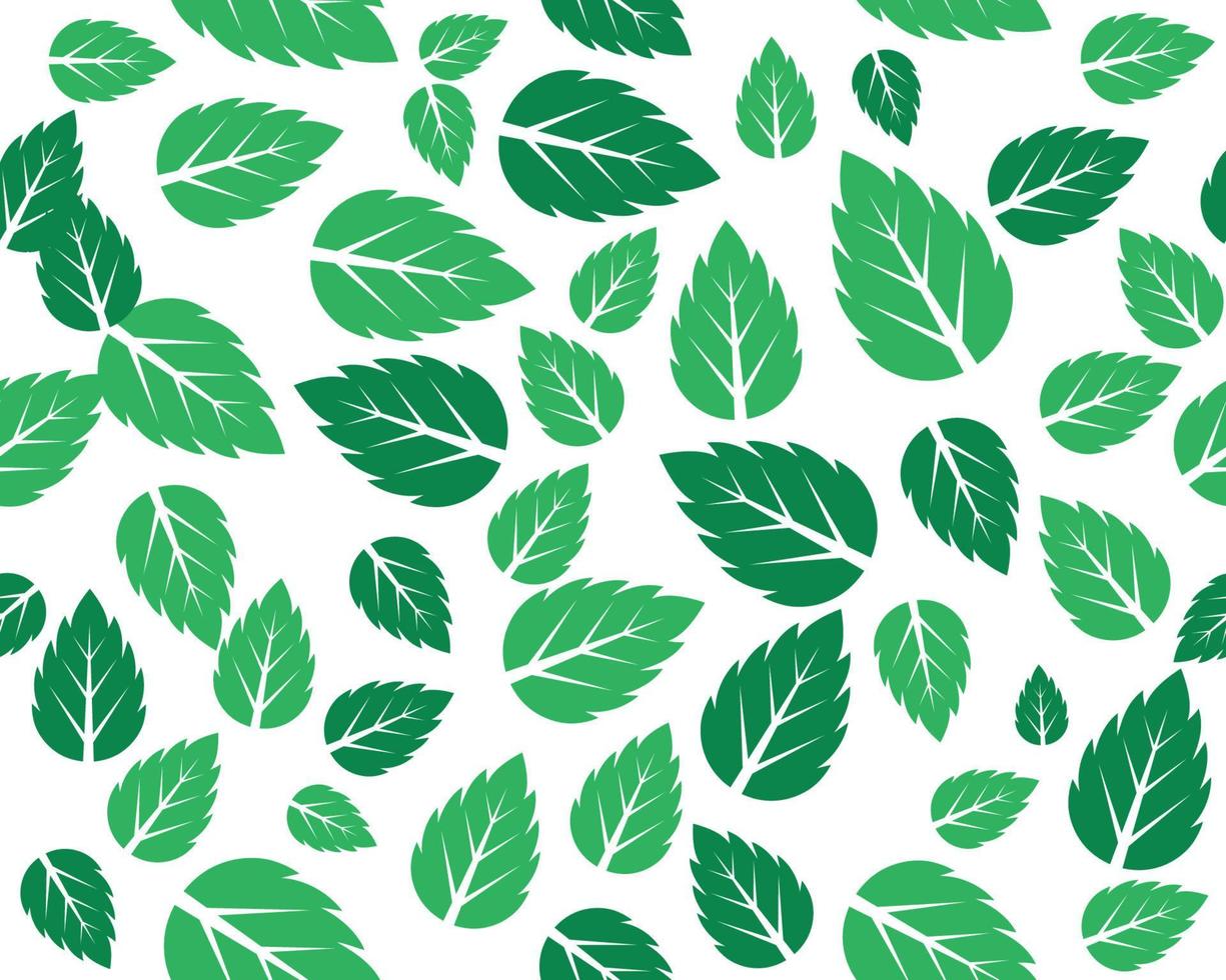 Mint leaves flat vector icon