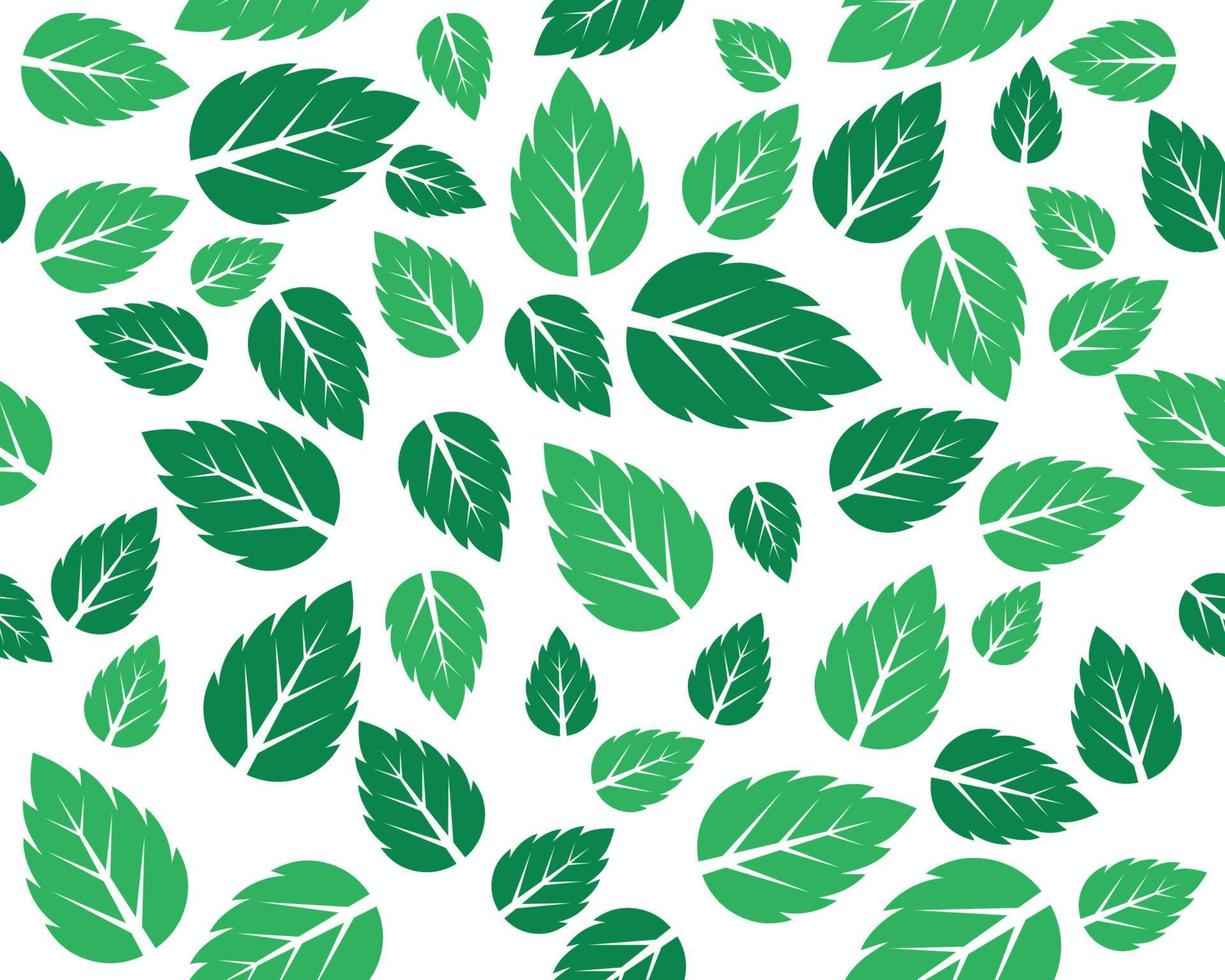 Mint leaves flat vector icon