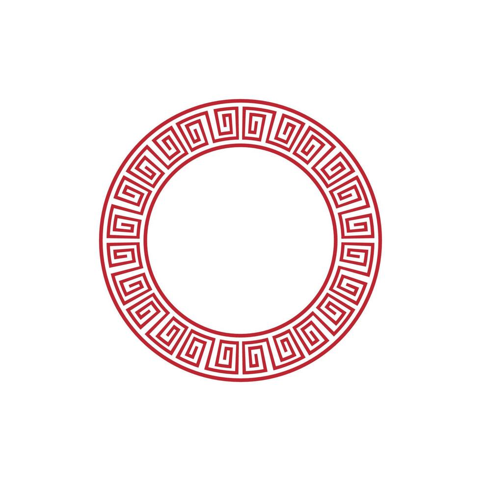 Chinese border design vector