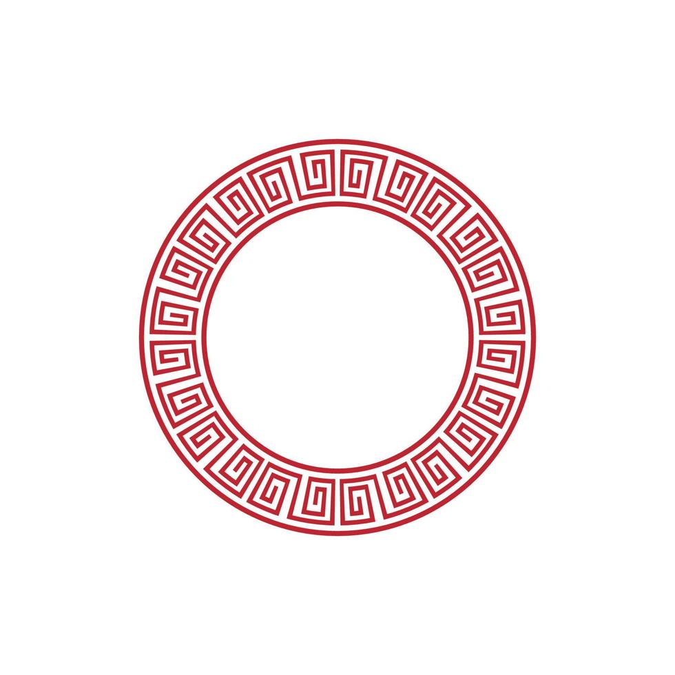 Chinese border design vector