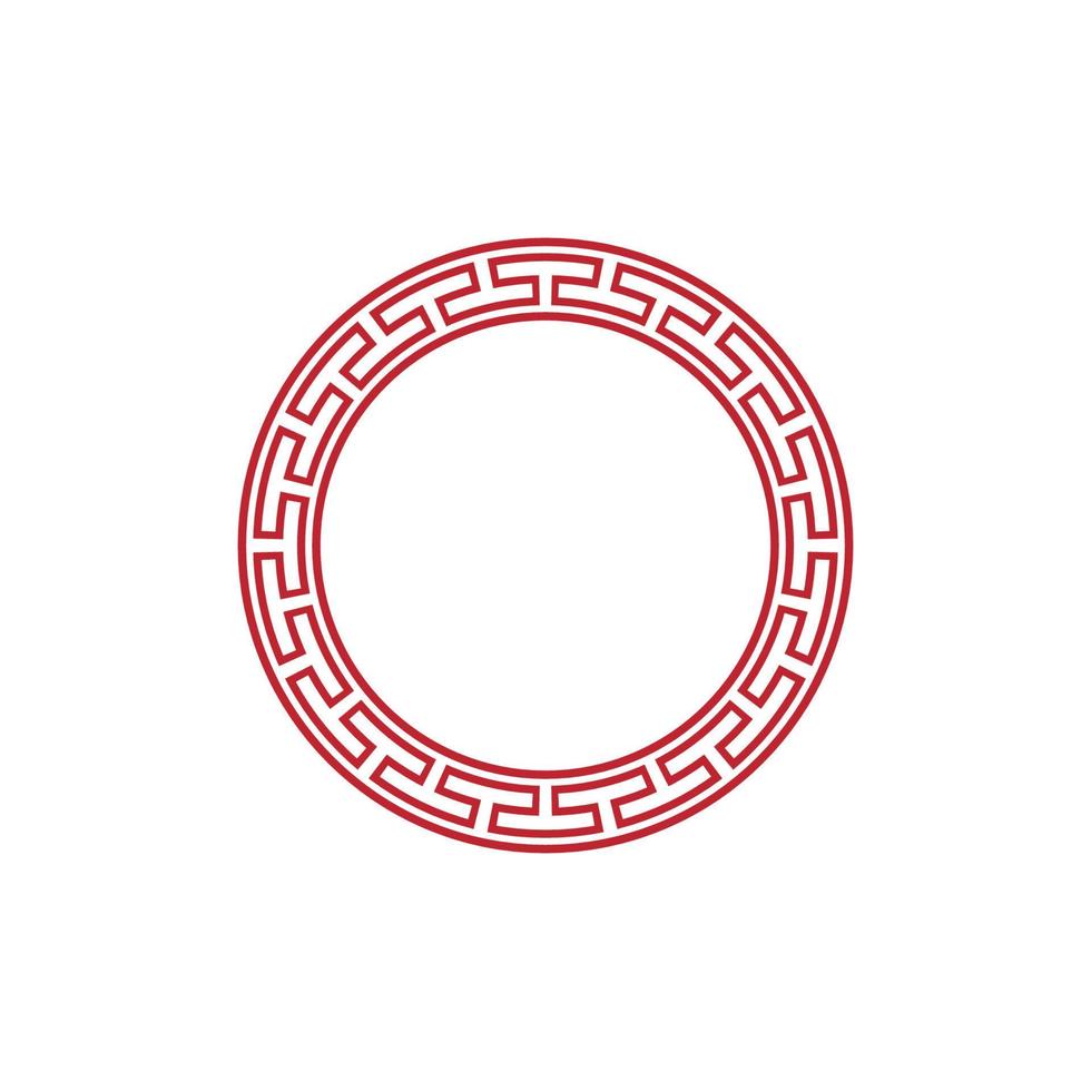 Chinese border design vector