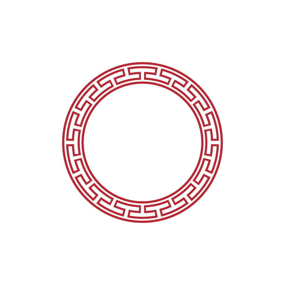 Chinese border design vector