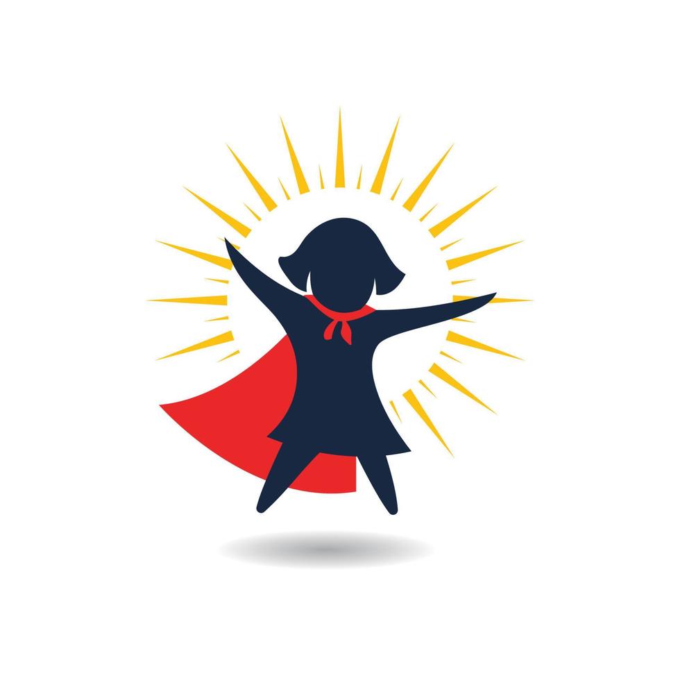 kids super concept icon design vector