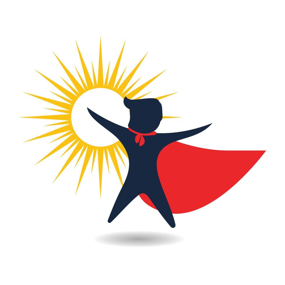 kids super concept icon design vector