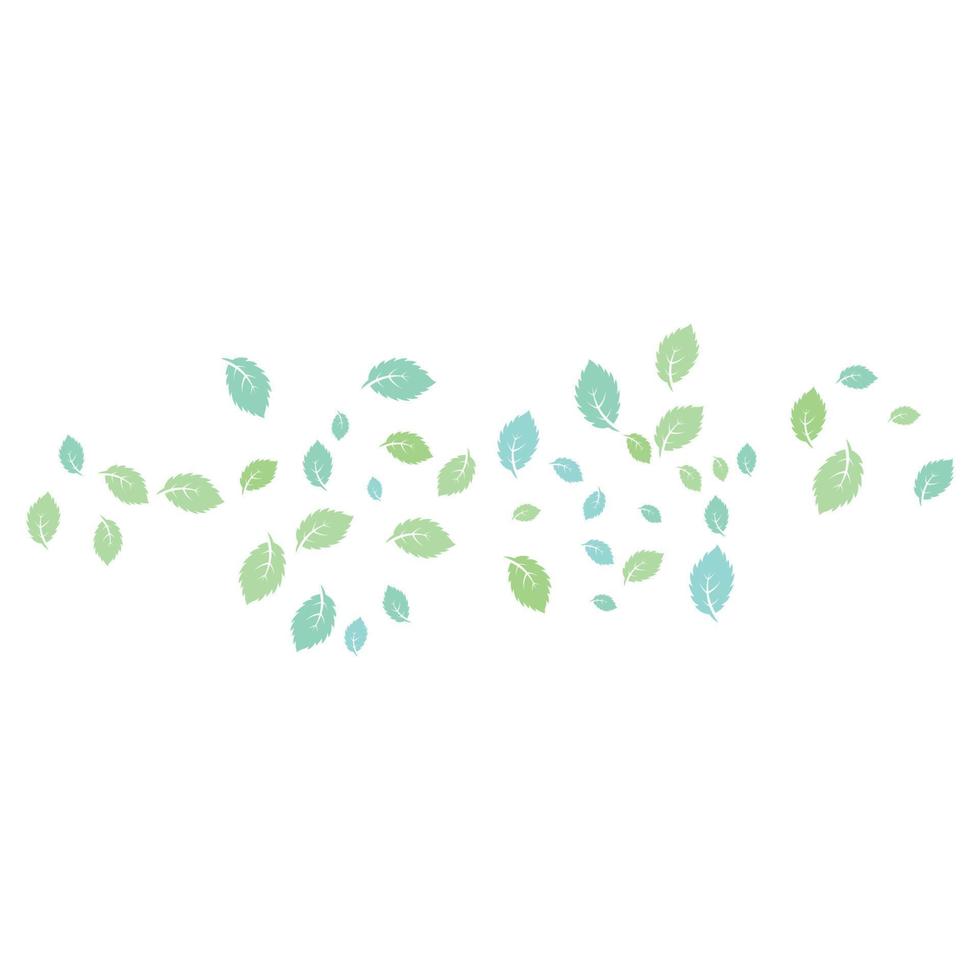 Mint leaves flat vector icon