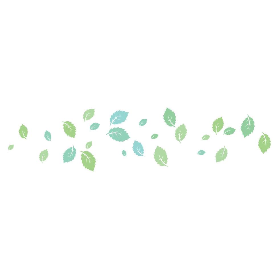 Mint leaves flat vector icon