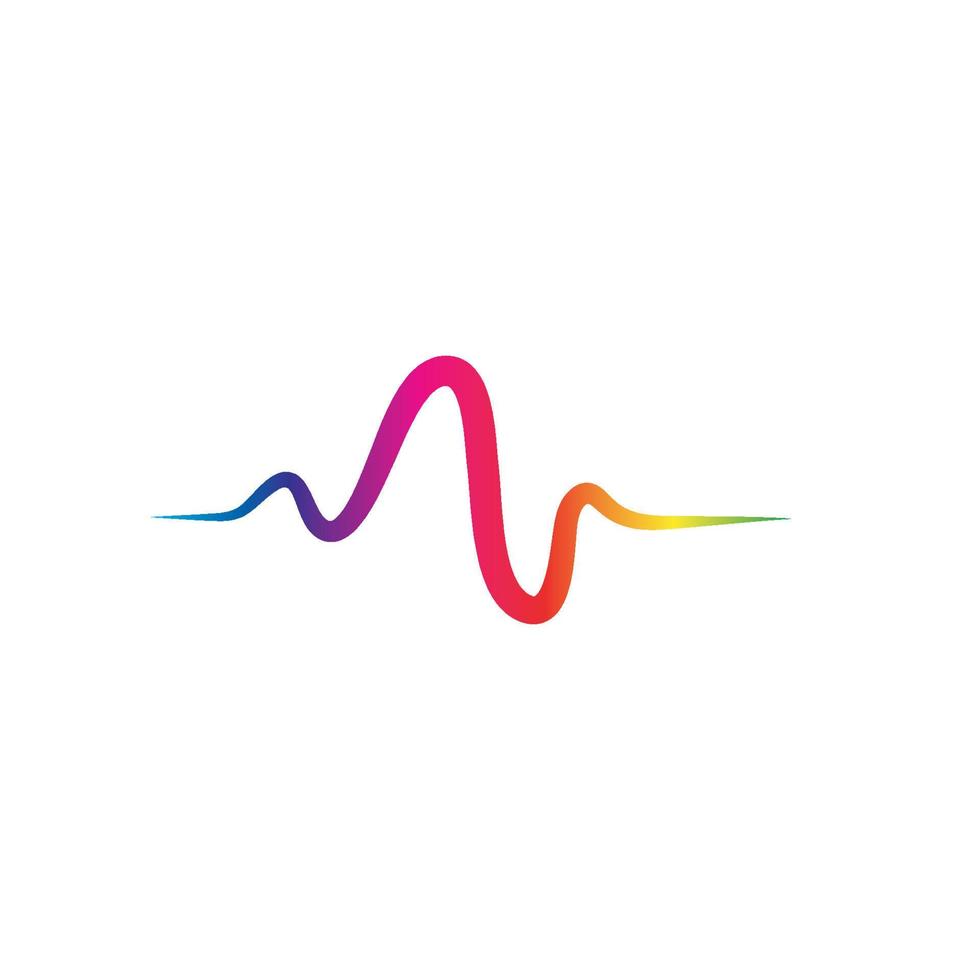 Sound waves vector illustration