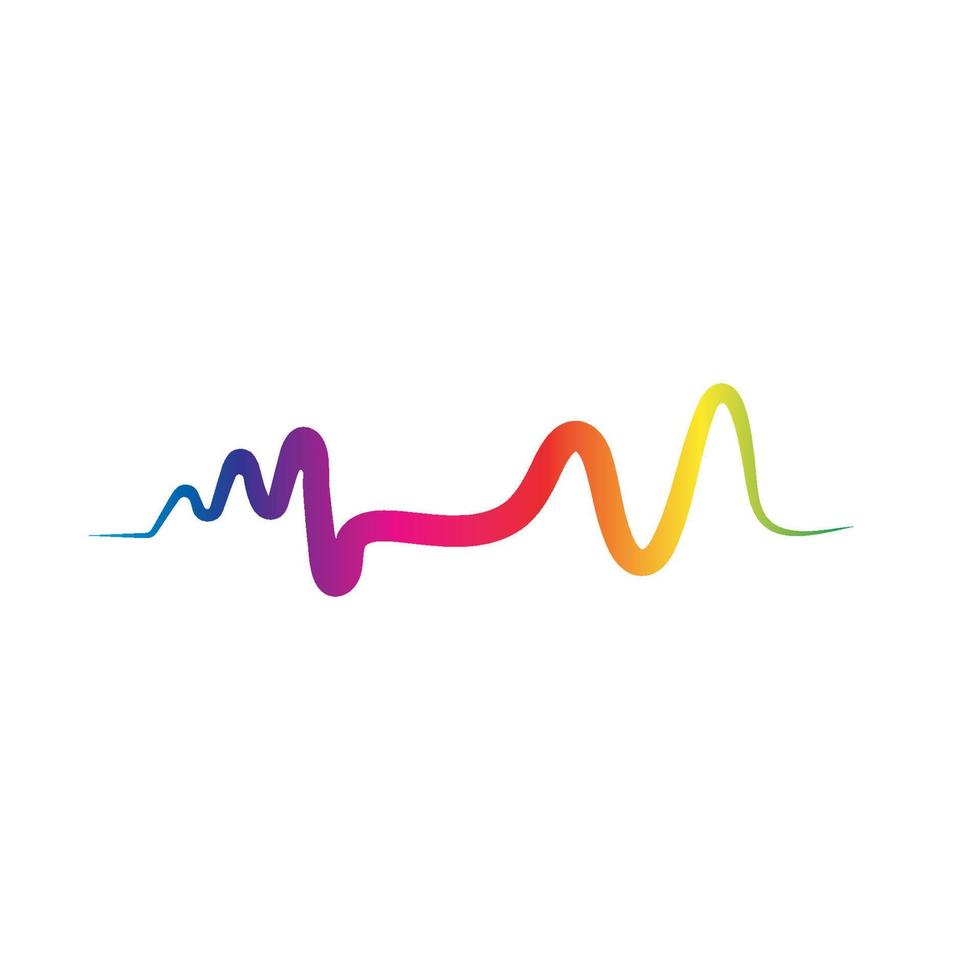 Sound waves vector illustration