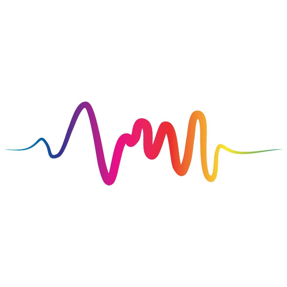 Sound waves vector illustration