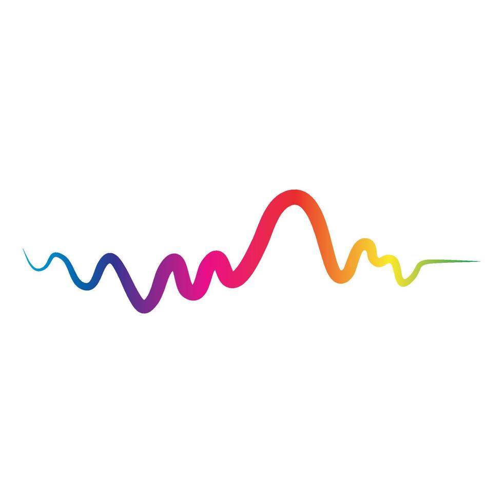 Sound waves vector illustration