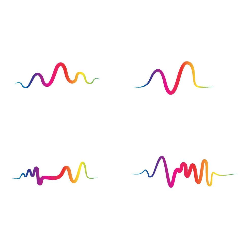 Sound waves vector illustration