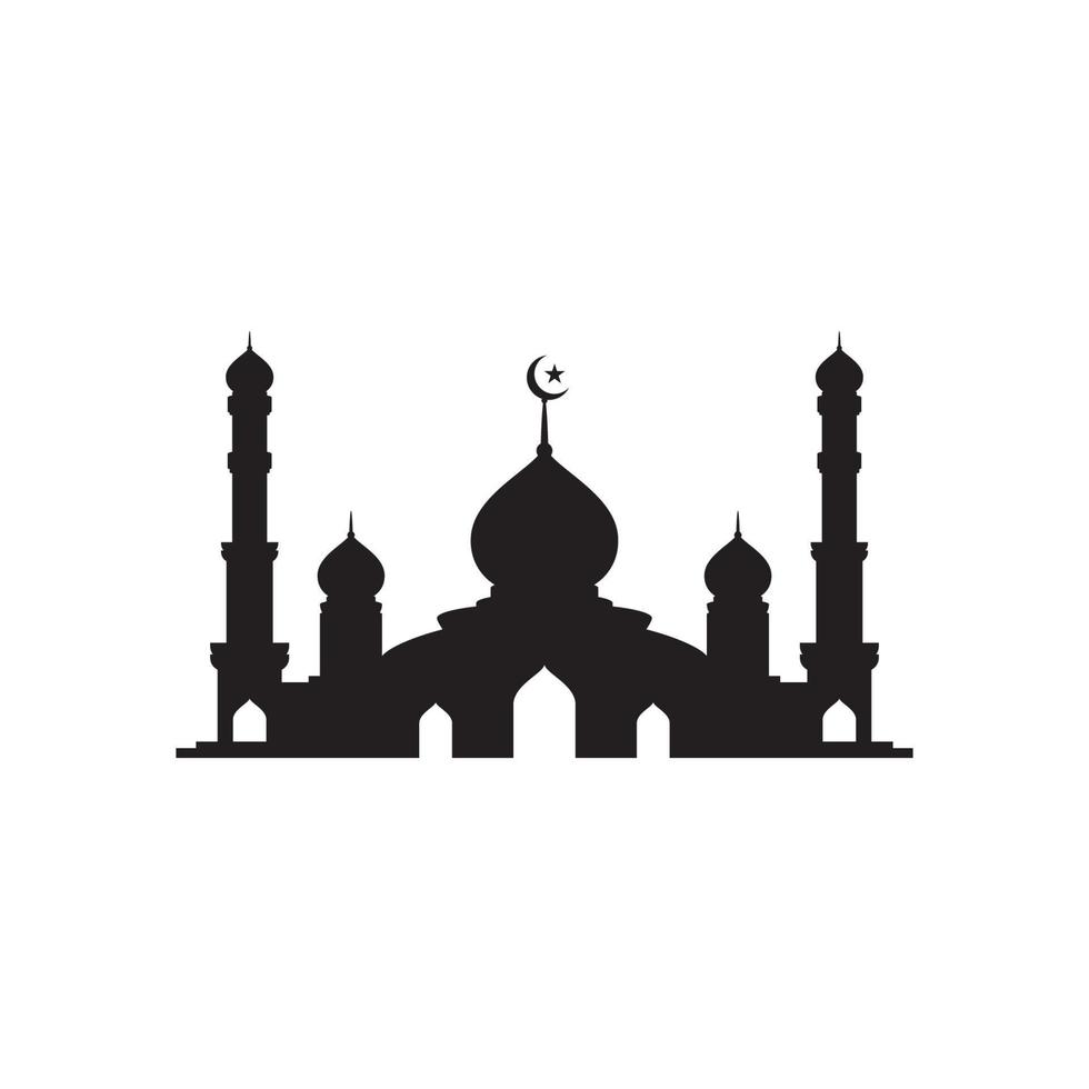 Mosque Moslem icon vector Illustration