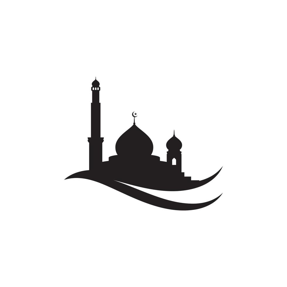 Mosque Moslem icon vector Illustration