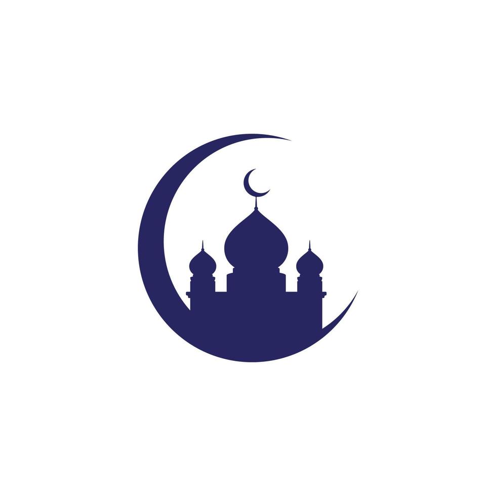 Mosque Moslem icon vector Illustration