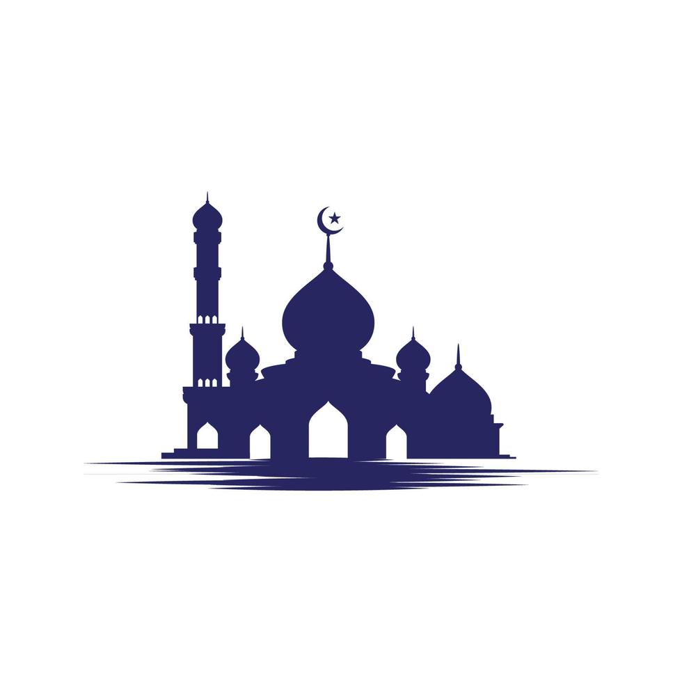 Mosque Moslem icon vector Illustration