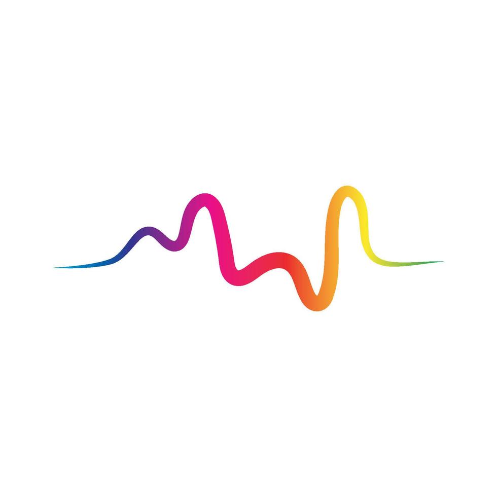 Sound waves vector illustration