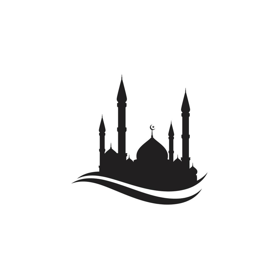 Mosque Moslem icon vector Illustration