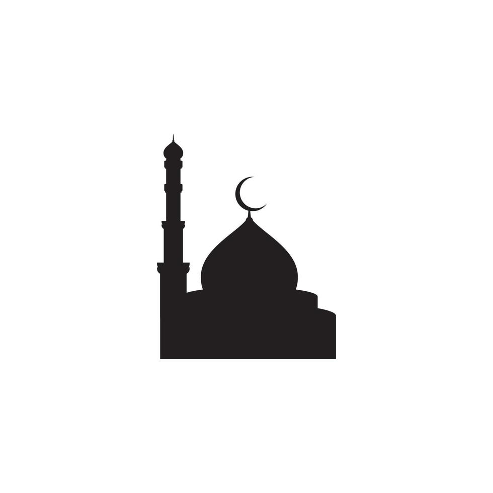 Mosque Moslem icon vector Illustration