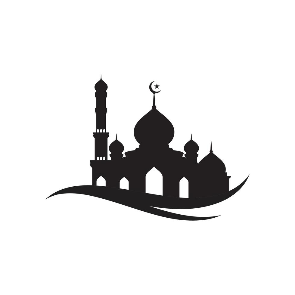 Mosque Moslem icon vector Illustration