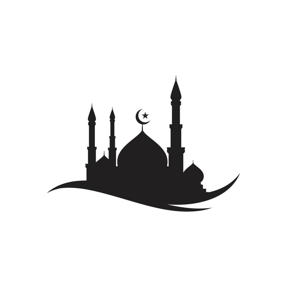 Mosque Moslem icon vector Illustration