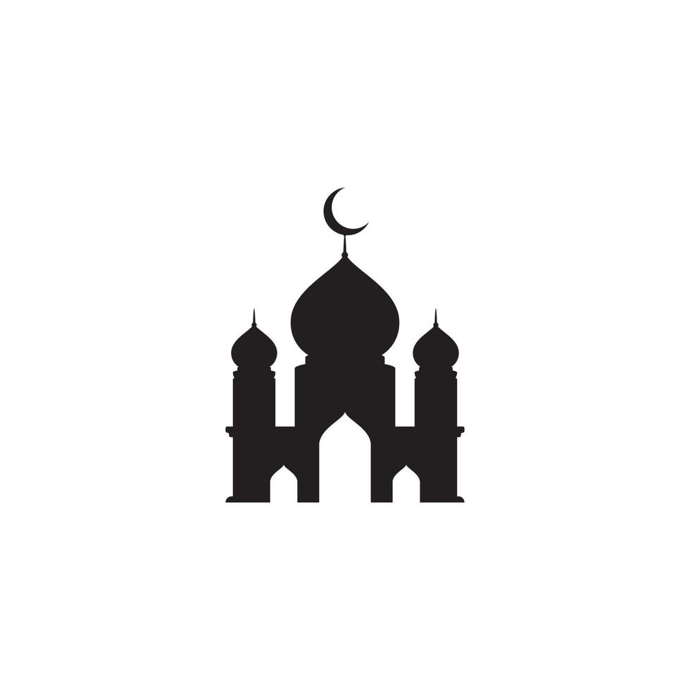 Mosque Moslem icon vector Illustration