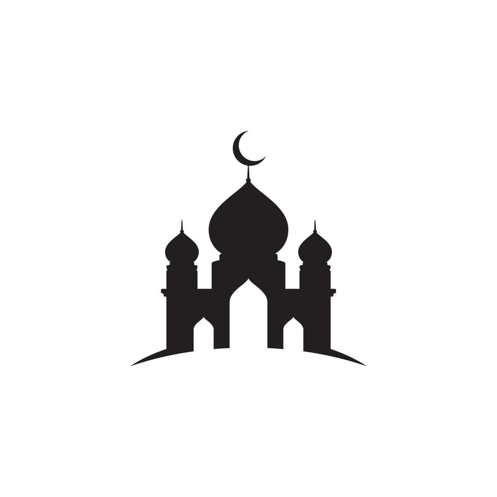 Mosque Moslem icon vector Illustration