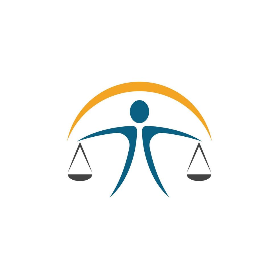 justice law Logo Template vector