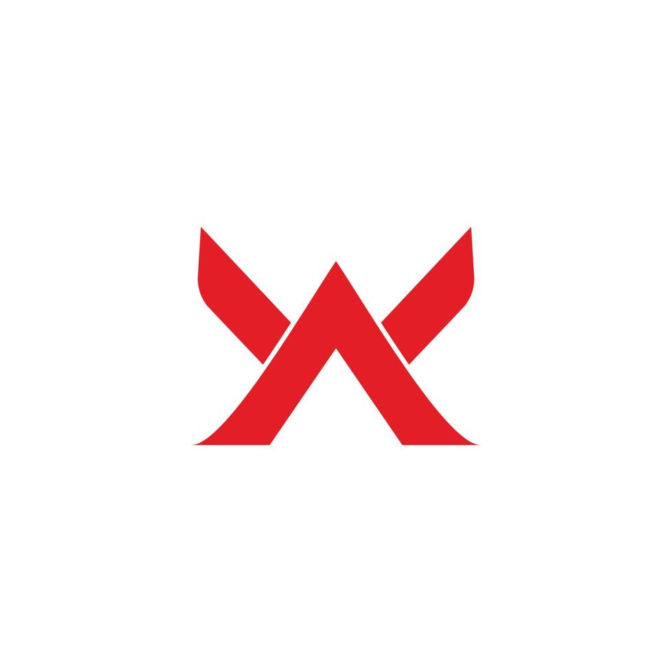 letter ak simple arrow geometric logo vector