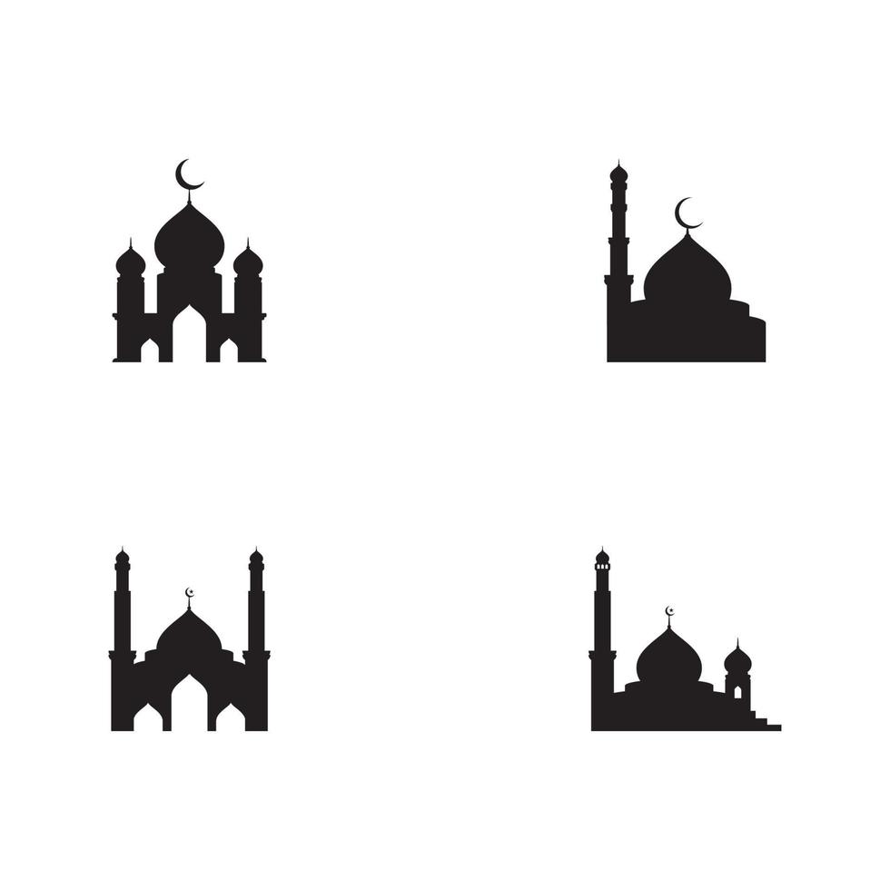 Mosque Moslem icon vector Illustration