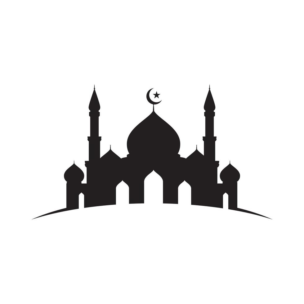 Mosque Moslem icon vector Illustration