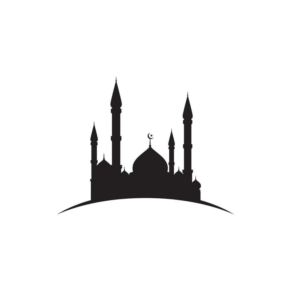 Mosque Moslem icon vector Illustration