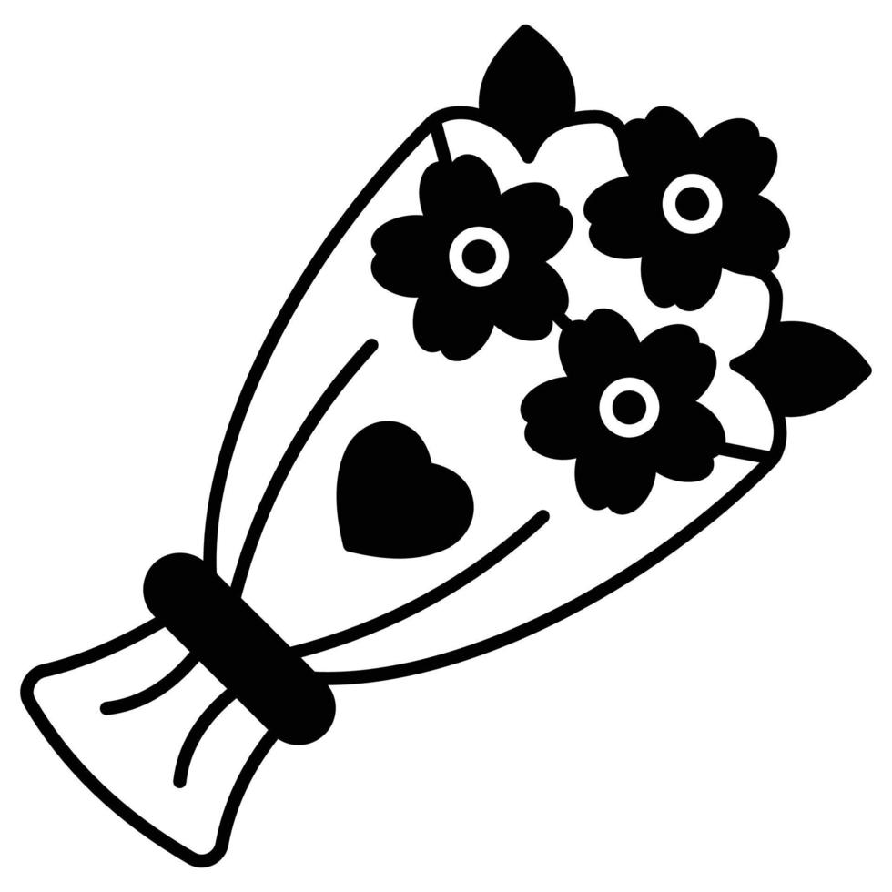 Bouquet which can easily edit or modify vector