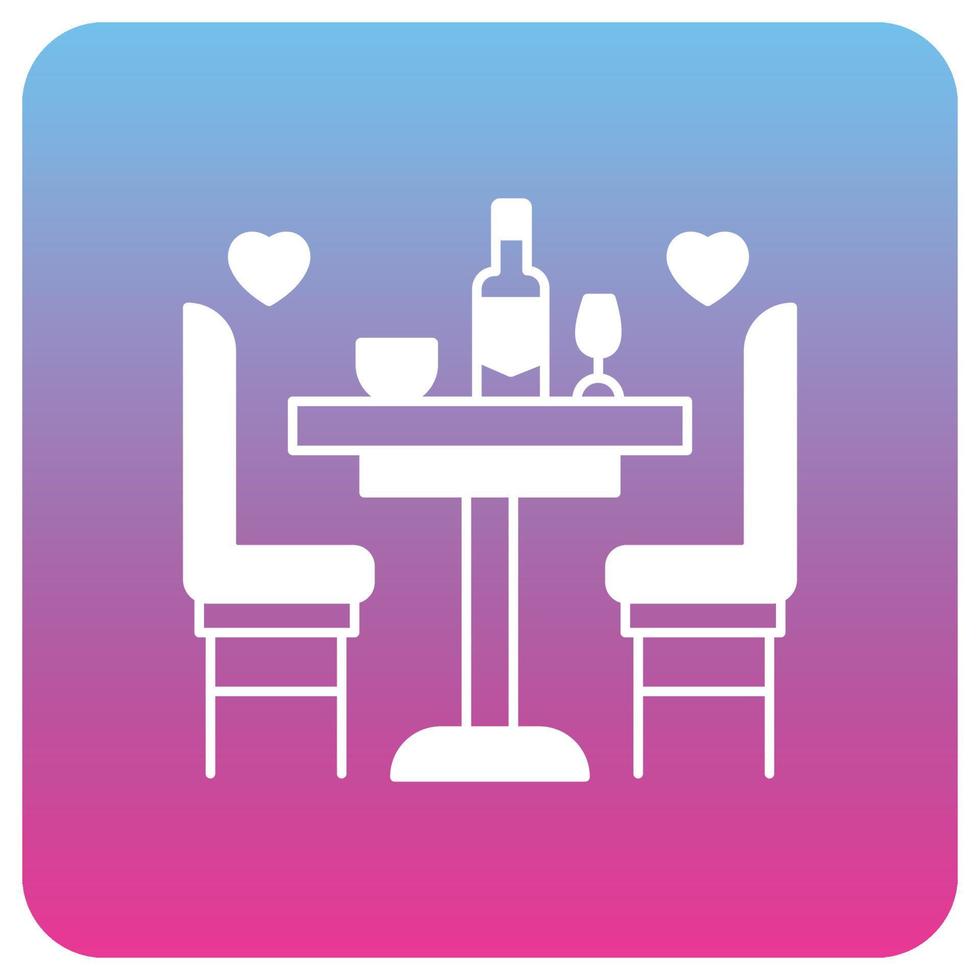 Dinner Table which can easily edit or modify vector