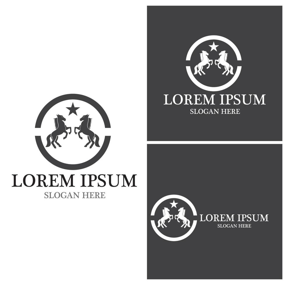 Horse Logo Template Vector icon