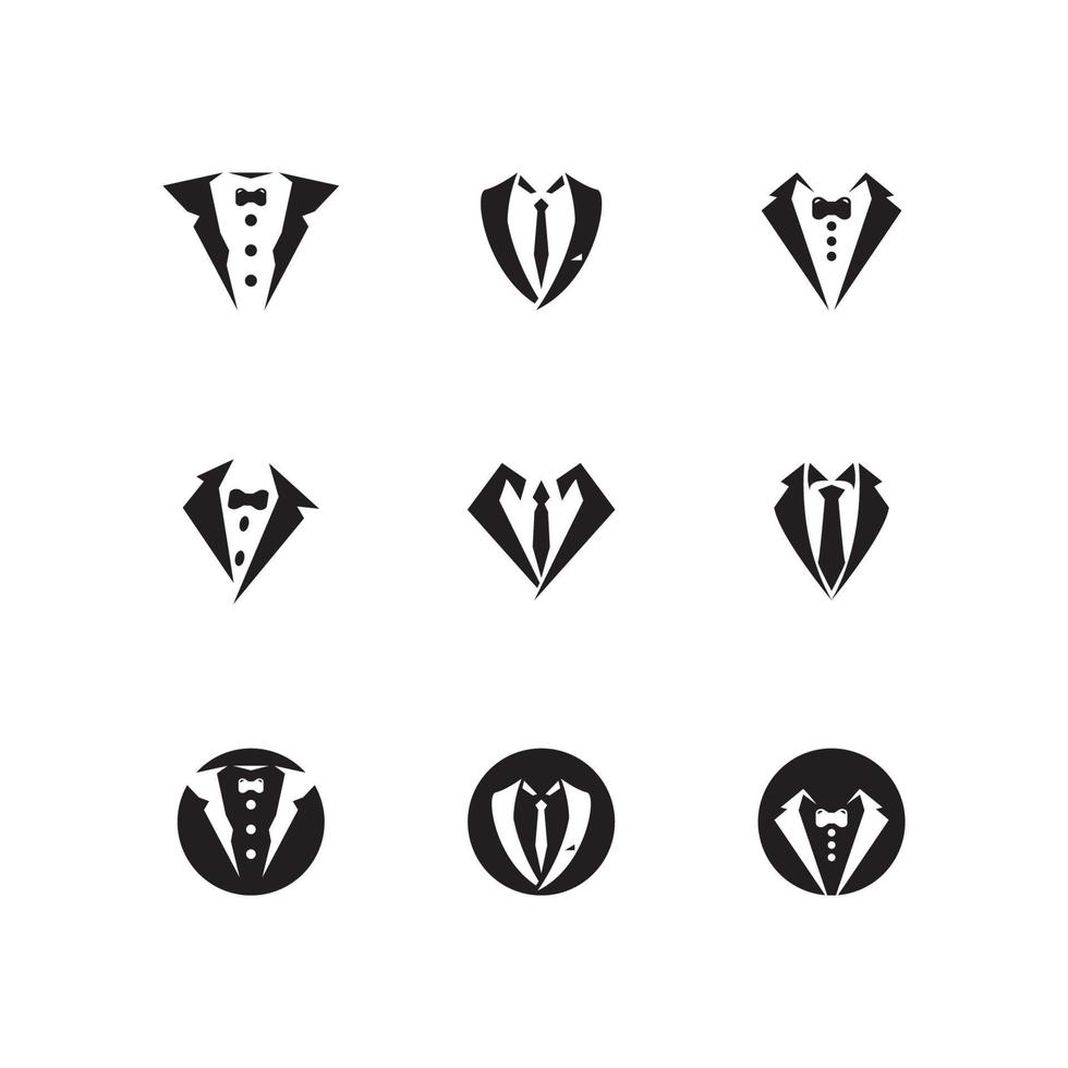 Tuxedo icon and symbol vector template