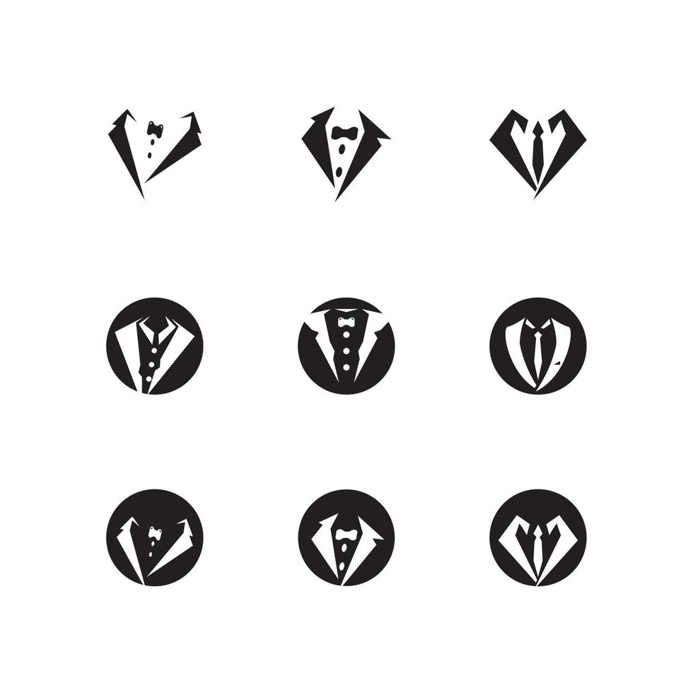 Tuxedo icon and symbol vector template