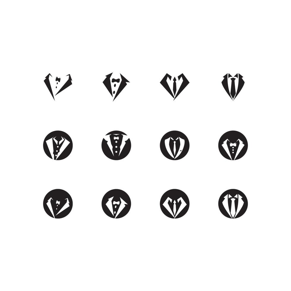 Tuxedo icon and symbol vector template