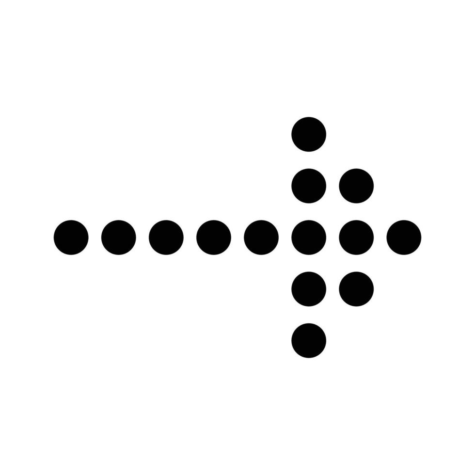 Arrow symbol isolated flat design vector illustration.