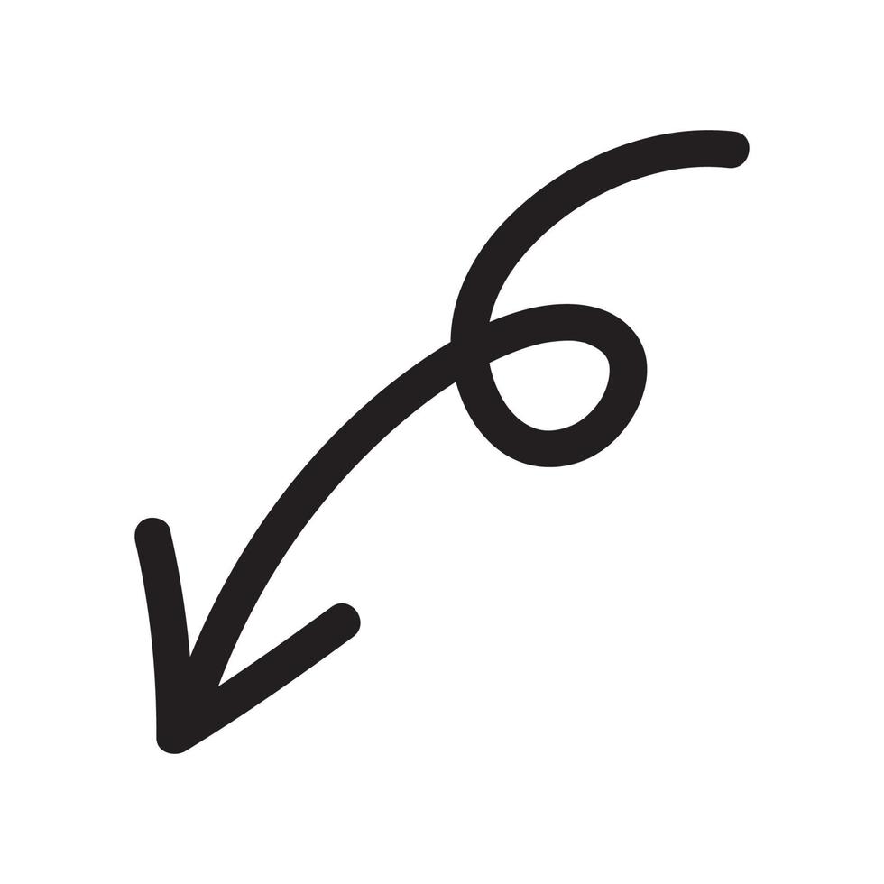 Arrow element for presentation vector illustration.